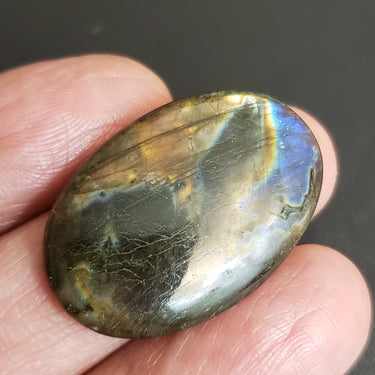 Natural Labradorite Cabochon. Size- approx. 34x22mm